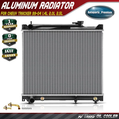 Nuevo radiador de aluminio con enfriador de aceite de transmisión para Chevrolet Tracker 1999-2004 Foto 1 de 4