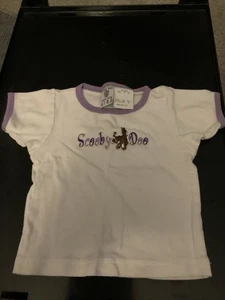 Cartoon Network Youth Scooby-Doo Pullover T-Shirt XS - Purple and White - Picture 1 of 4