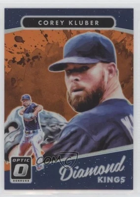 2017 Panini Donruss Optic Diamond Kings Orange Prizm /199 Corey Kluber #8 - Image 1 of 2