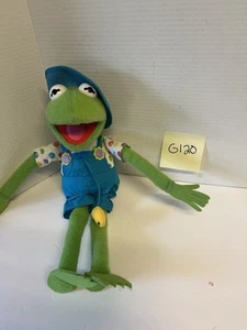 Vintage 1993 Bauer Kermit der Frosch Muppets Plüsch Overall Küken in Tasche Hut - Bild 1 von 3
