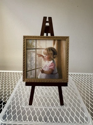 Miniatura enmarcada con caballete “Brotherly Love” de Donald Zolan. Certificado de autenticidad  Foto 1 de 2