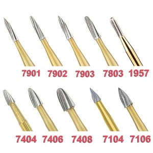 10 Pcs Dental Carbide Burs Trimming & Finishing FG7404/7406/7408/7901/7902/7903 - Picture 1 of 175