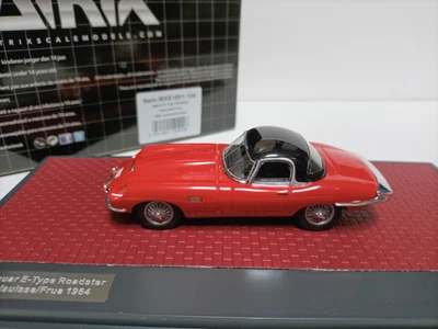 Matrix 1:43 Jaguar E-Type Frua 1964 Red 2 door modified hardtop sports car model - Image 1 of 4