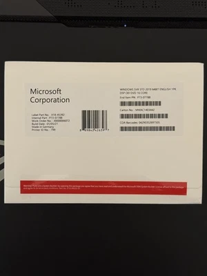 Windows Server Standard 2019 | 16 Core x64 DVD DSP - Imagen 1 de 3