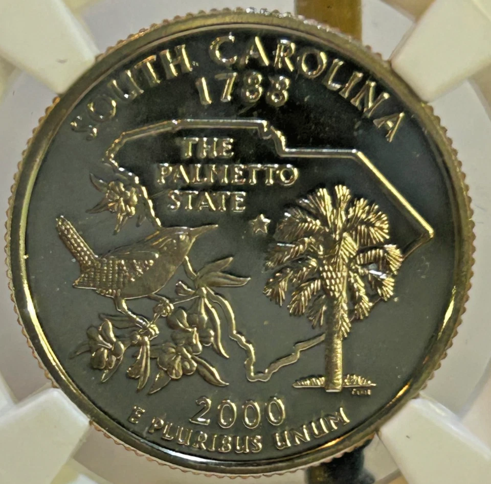 2008-S Clad South Carolina, Washington Quarter PF70 UC by NGC, Beautiful Coin - Image 1 of 4
