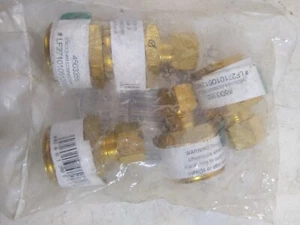 5 Stück Neu Bleifrei Messing 3/8 Außendurchmesser Komp x 3/4 Zoll Stecker NPT Stecker Fitting - Bild 1 von 5