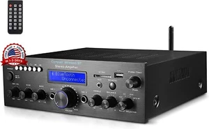 Sistema De Amplificador Inalambrico Con Bluetooth Audio 200 Watt Para Casa Nuevo - Picture 1 of 8