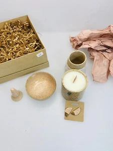 Ceramica Co Gift Set Candle Jewelry Bowl Ring Cone Vase and Luna Earrings - Bild 1 von 6