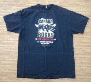 Team Canada Hockey Rocks Nike 2006 Shirt ~ Men's Medium M ~ Olympics Black