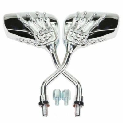 Chrome Rear View Mirrors for Yamaha Road Star Warrior Midnight XV 1600 1700 US - Image 1 of 3