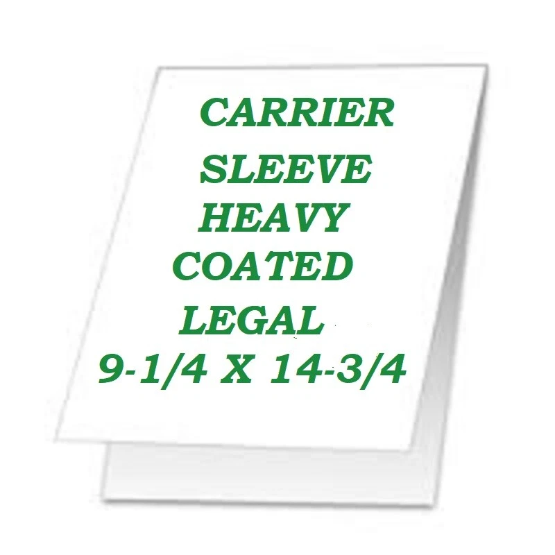 CORBIN QUALITY Laminating Carrier Sleeves For Laminator Pouches 2 PK Legal Size Not Flimsy