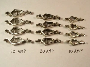 Qty 12: Heavy Duty Battery Clips 10, 20 and 30 Amp Alligator Clip Ships USA NOS - Picture 1 of 8