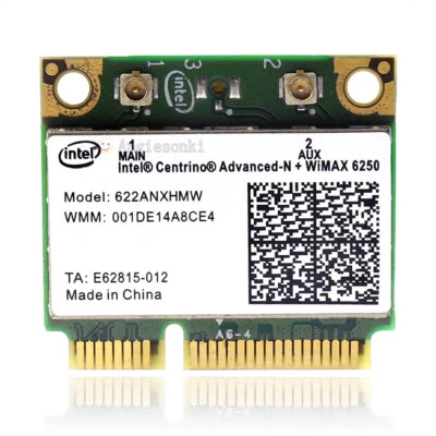 Dell  Intel 6250ANX Inspiron XPS 15 17 M5010 N4010 N5010 Pcie WiFi Card 300mps  - Image 1 of 4