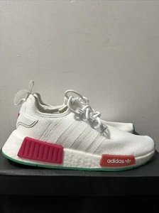 Adidas Women's NMD_R1 Athletic Shoe - White/Magenta/Green - US Size 7 - GZ4964 - Picture 1 of 5