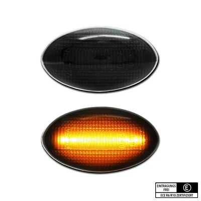 SCHWARZE LED Seitenblinker BMW Mini Cooper S JCW Cabrio R50 R52 R53 - Bild 1 von 4