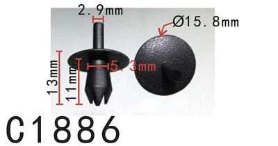 20pcs Fit Opel Expanding Rivet Clips  2317703 autobahn88 - Image 1 of 3