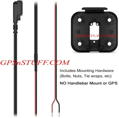 Genuine GARMIN Zumo XT2 GPS Motorcycle Hardwire Power Cord/Cable & Bracket *READ - Image 1 of 4