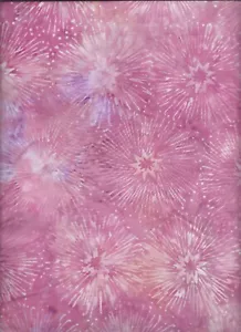 "Dusk to Dawn", Batik Starburst, Pink, Maywood Studio, Quilt Fabric BTY - Picture 1 of 1