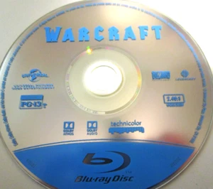 WARCRAFT (Blu-ray, 2016) Paula Patton, NO CASE, Read Descript Section - Imagen 1 de 2