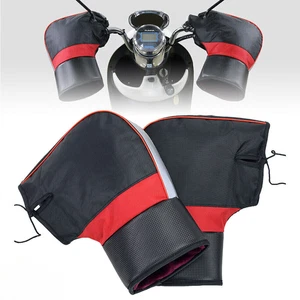 Motorcycle Bike Gloves Scooter Warm Handle Bar Hand Muffs Mitts Cover Waterproof - Picture 1 of 13