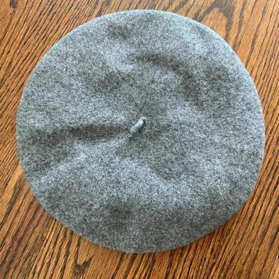 BETMAR Gray Beret #512 100% Wool Classic French Style Hat Beanie Winter Autumn - Image 1 of 4