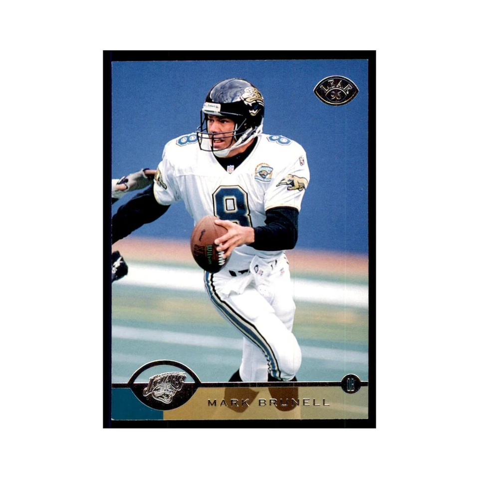 1996 Leaf Mark Brunell Jaguars #81 - Image 1 of 3