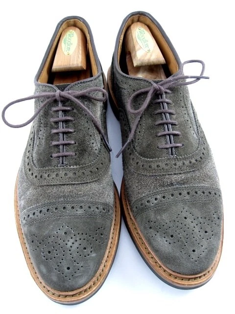 Allen Edmonds "STRANDMOK" Puntera Gorra Oxford 9 D Loden Gamuza DESCONTINUADO (513N) Foto 1 de 4