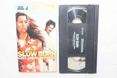 Slow Burn VHS - 1999 Erotic Thriller Minnie Driver James Spader Josh Brolin - Image 1 of 2