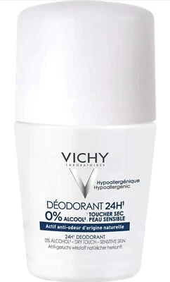 VICHY Desodorante Dry Touch 24H Piel Sensible Roll On Antitranspirante 50 ml Foto 1 de 4