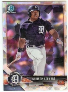 2018 Bowman Chrome Christin Stewart Prospect Atomic Refractor BCP130 