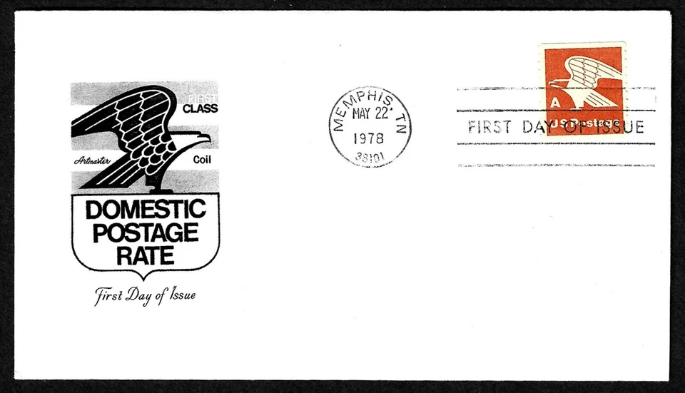 USA SCOTT # 1743, ARTMASTER FDC COVER - DOMESTIC POSTAGE A RATE, EAGLE YEAR 1978 - Image 1 of 1