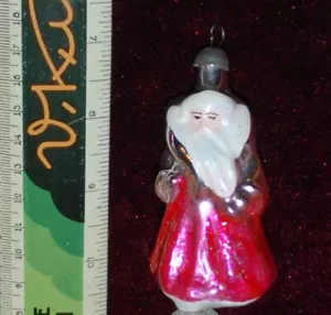 225-62 DE COLECCIÓN URSS? RDA? DECORACIÓN DE VIDRIO X MAS 1960-1980 SANTA DED MOROZ ROJO - Imagen 1 de 2