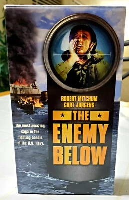 The Enemy Below (VHS, 1991) - Robert Mitchum - Image 1 of 4