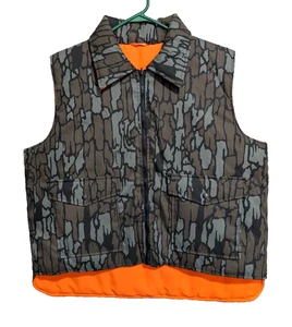 Winchester Trebark Camo/Orange Reversable Hunting Vest Size XL Vintage 90’s NWOT - Picture 1 of 18