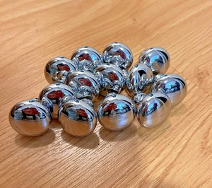 12 Round Brushed Nickel Cabinet Knobs Hardware With Screws For Drawers & Doors - Picture 1 of 5