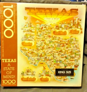 Vintage Springbok Texas A State of Mind 1000 PC Puzzle New Sealed B2 - Picture 1 of 6