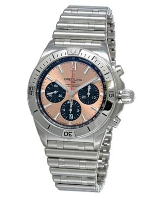 BREITLING Chronomat B01 42mm Copper Dial Steel Men's Watch AB0134101K1A1 - Image 1 of 4