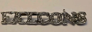 Vintage Atlanta Falcons Silber und Strass Pin Hergestellt von Wincraft USA - Bild 1 von 7