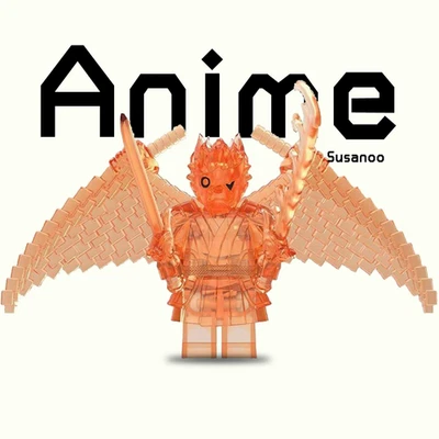 Custom Naruto Shippuden Itachi Susanoo Minifigure with Base 2 inch keychain - Image 1 of 2