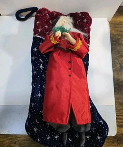  Santa Claus Doll Faith  14" Vintage  Old-Fashioned  - Afbeelding 1 van 8