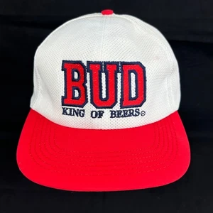Vintage 90s Budweiser King Of Beers BUD Snapback Hat Cap Made In USA - Picture 1 of 16