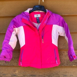 Champion Girls Hooded Insulated Jacket S (6-6X) Pink & Purple Polyester Shell... - Picture 1 of 9