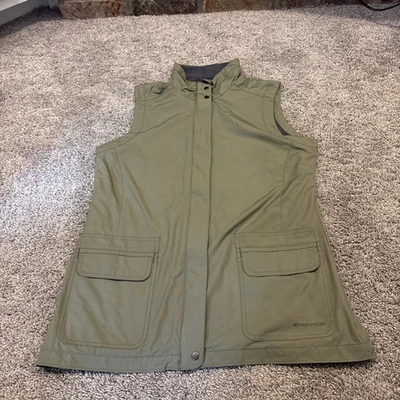 Chaleco Exofficio Mujer Cremallera Talla XL Verde Ligero Protección Climática Malla Forrado Foto 1 de 4