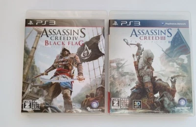 PlayStation3 -- ASSASSIN'S CREED 3 -CREED4   Set of2-- PS3. JAPAN GAME. - Image 1 of 4