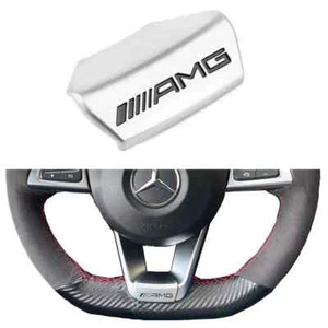 D Steering Wheel Squared Emblem Decal Sticker Badge Decor for AMG GLC C43 - Picture 1 of 9