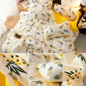 3/4 Pcs Bedding Set Comforter Cover Sheet Pillowcases Ultra-soft Twin Queen King - Picture 1 of 37