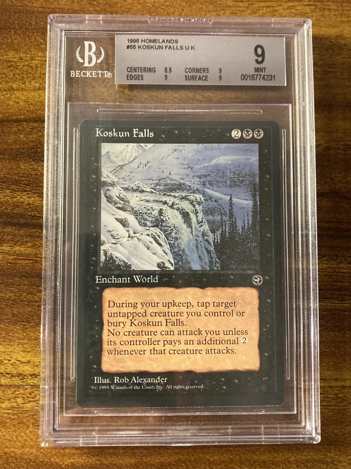 MTG✨KOSKUN FALLS✨Homelands BGS 9 MINT RARE Enchantment RESERVE LIST LOW POP ! - Image 1 of 4