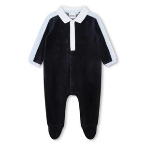 Hugo Boss Bebé Azul Marino Todo en Uno Presentado en Caja Regalo Boss Talla 1,3,6 Meses - Imagen 1 de 4