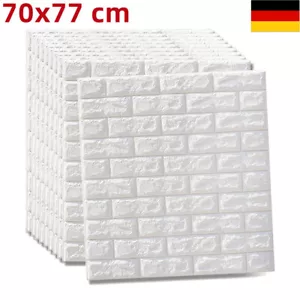 10-50X 3D TAPETEN SELBSTKLEBEND STEINOPTIK WANDPANEELE ZIEGELSTEIN WANDAUFKLEBER - Bild 1 von 19
