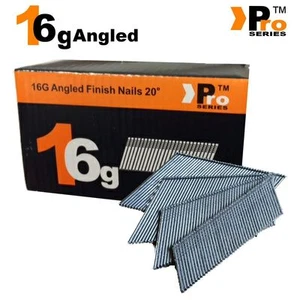 MIXED PACK - Dewalt / Paslode / Hitachi / 2000 16G ANGLED Finish Nails 01 - Picture 1 of 61